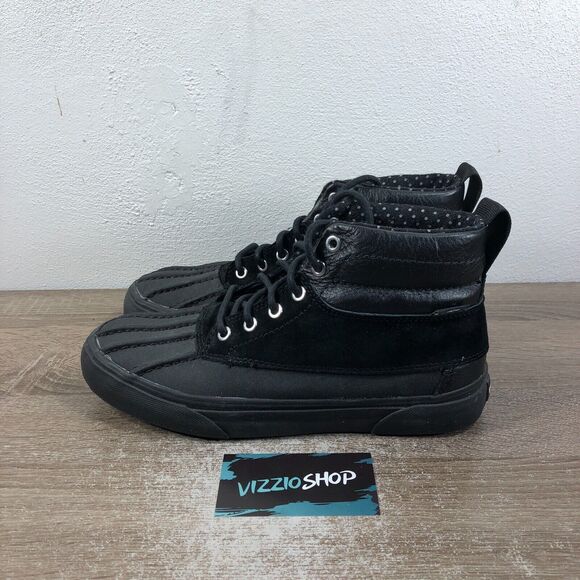 Vans SK8 Hi Del Pato MTE Scotchgard 3M Black Ankle Boots Women's 9 721454 - Picture 3 of 8